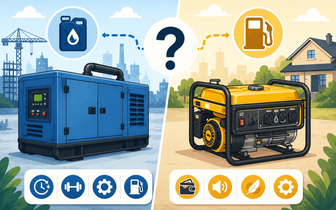 Difference Between Diesel and Gasoline Generators and Which Is Suitable For You